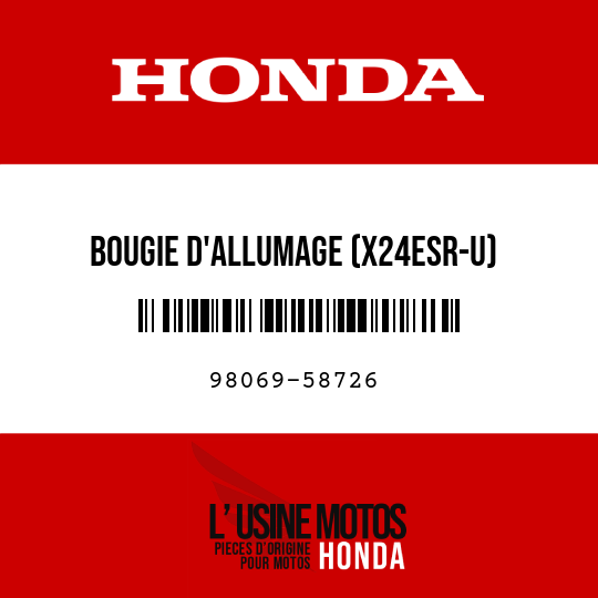 image de 98069-58726 BOUGIE D'ALLUMAGE (X24ESR-U) (DENSO)