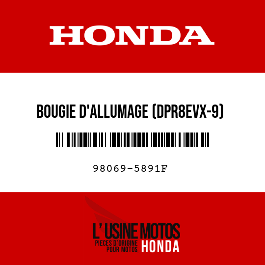 image de 98069-5891F BOUGIE D'ALLUMAGE (DPR8EVX-9)