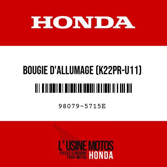 image de 98079-5715E BOUGIE D'ALLUMAGE (K22PR-U11) (DENSO)