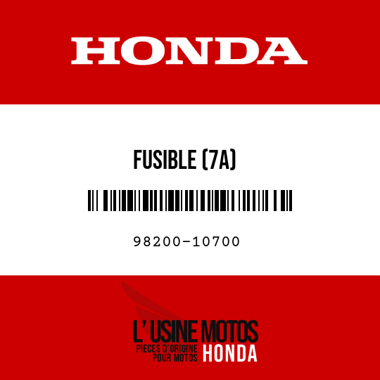 image de 98200-10700 FUSIBLE (7A)