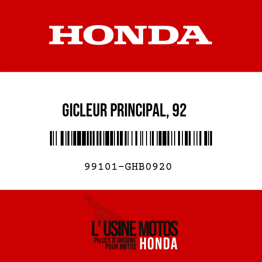 image de 99101-GHB0920 GICLEUR PRINCIPAL, 92