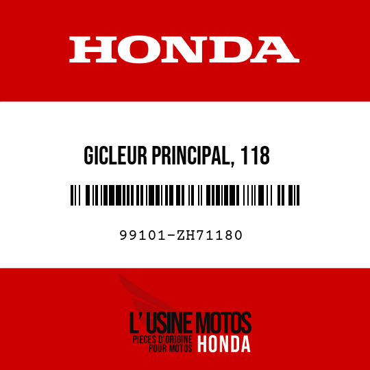 image de 99101-ZH71180 GICLEUR PRINCIPAL, 118