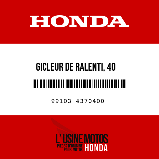 image de 99103-4370400 GICLEUR DE RALENTI, 40