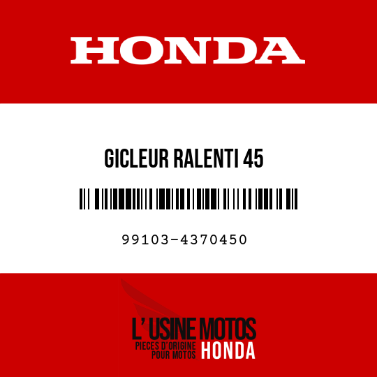 image de 99103-4370450 GICLEUR RALENTI 45