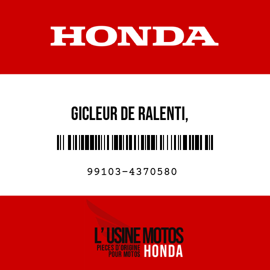 image de 99103-4370580 GICLEUR DE RALENTI,