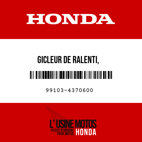 image de 99103-4370600 GICLEUR DE RALENTI,