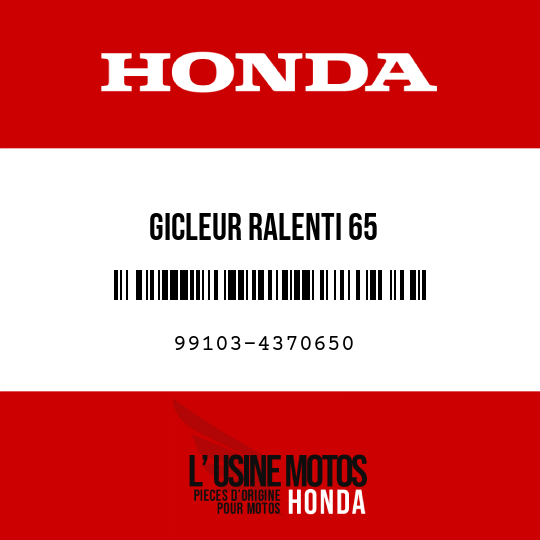 image de 99103-4370650 GICLEUR RALENTI 65