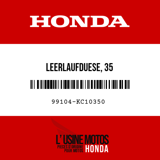image de 99104-KC10350 LEERLAUFDUESE, 35