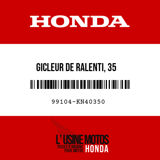 image de 99104-KN40350 GICLEUR DE RALENTI, 35