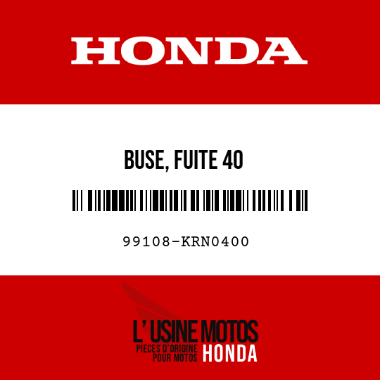 image de 99108-KRN0400 BUSE, FUITE 40