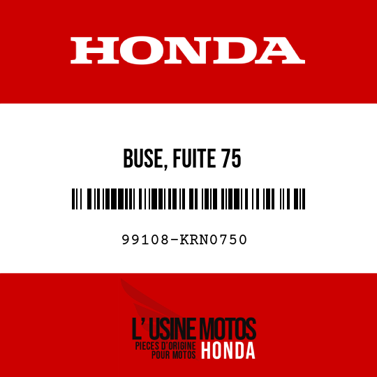 image de 99108-KRN0750 BUSE, FUITE 75