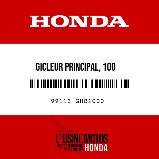 image de 99113-GHB1000 GICLEUR PRINCIPAL, 100