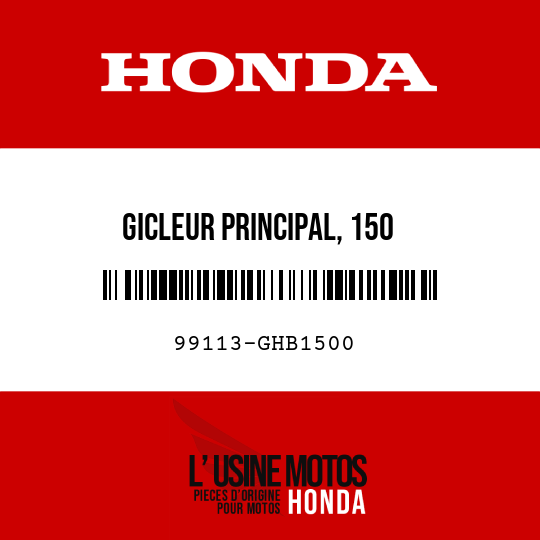 image de 99113-GHB1500 GICLEUR PRINCIPAL, 150