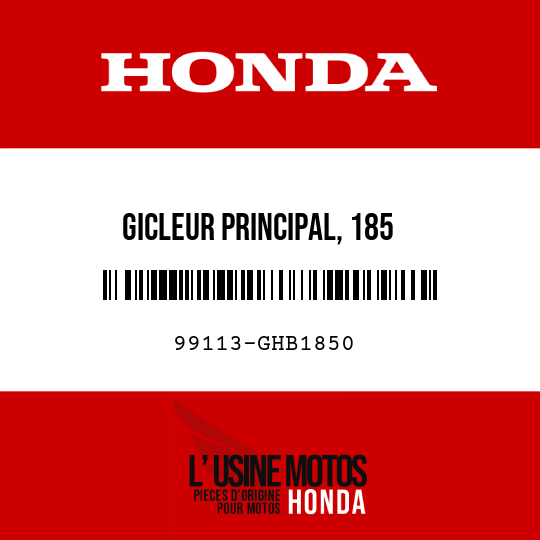 image de 99113-GHB1850 GICLEUR PRINCIPAL, 185
