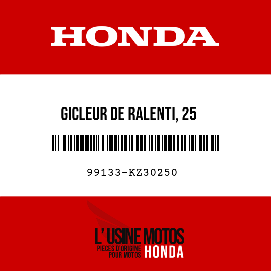 image de 99133-KZ30250 GICLEUR DE RALENTI, 25